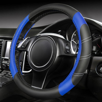 Custom-Fit Leather Steering Wheel Cover
