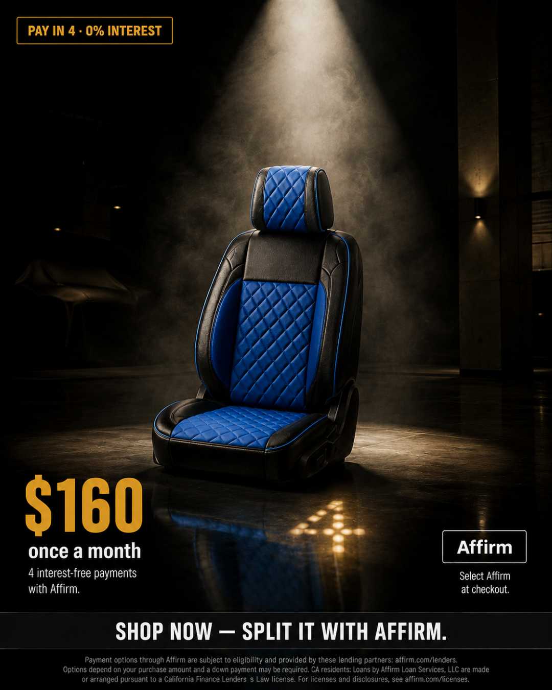Black & Dark Purple Custom Seat Cover