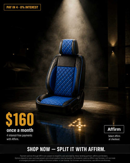Black & Dark Purple Custom Seat Cover