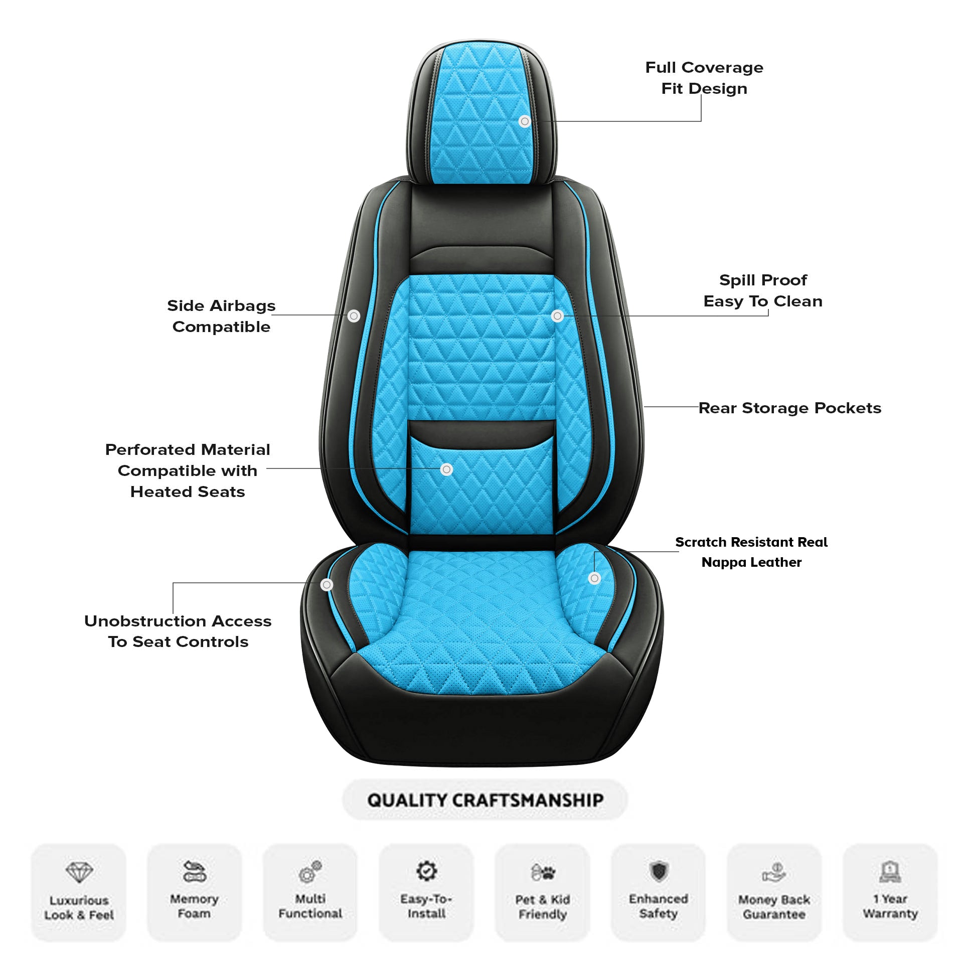 Aqua Elegance Seat Cover