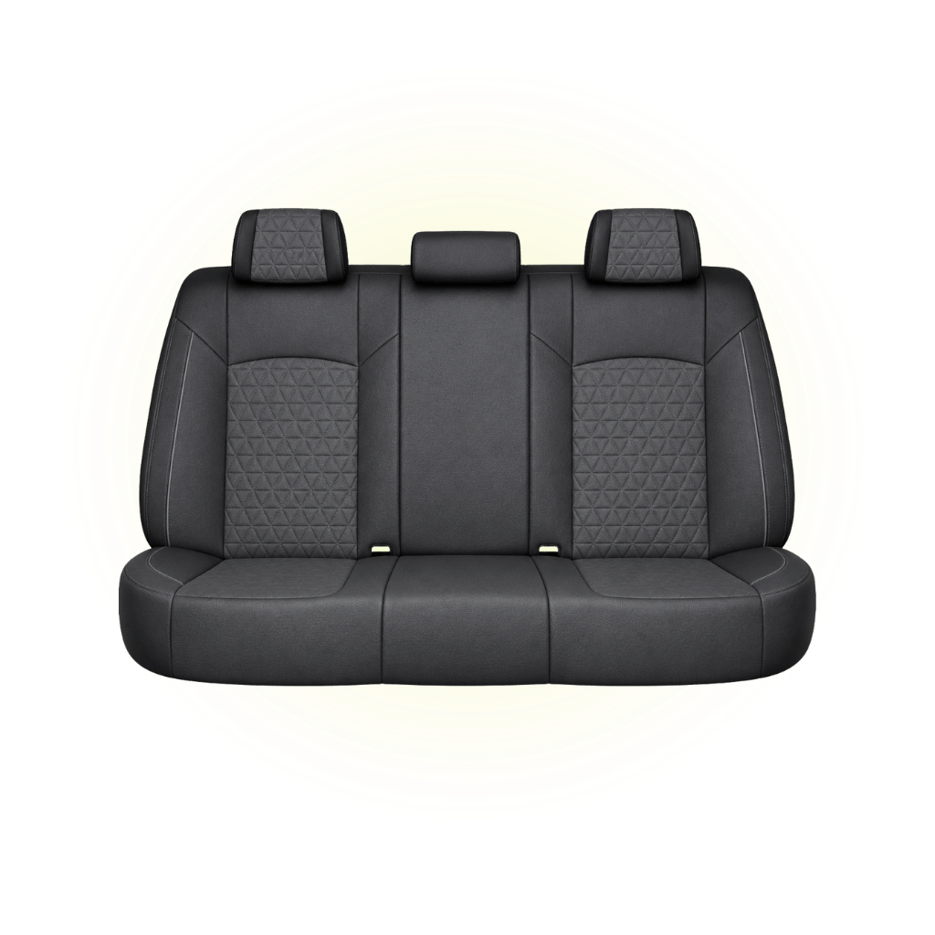 Black & Charcoal Grey Custom Seat Cover