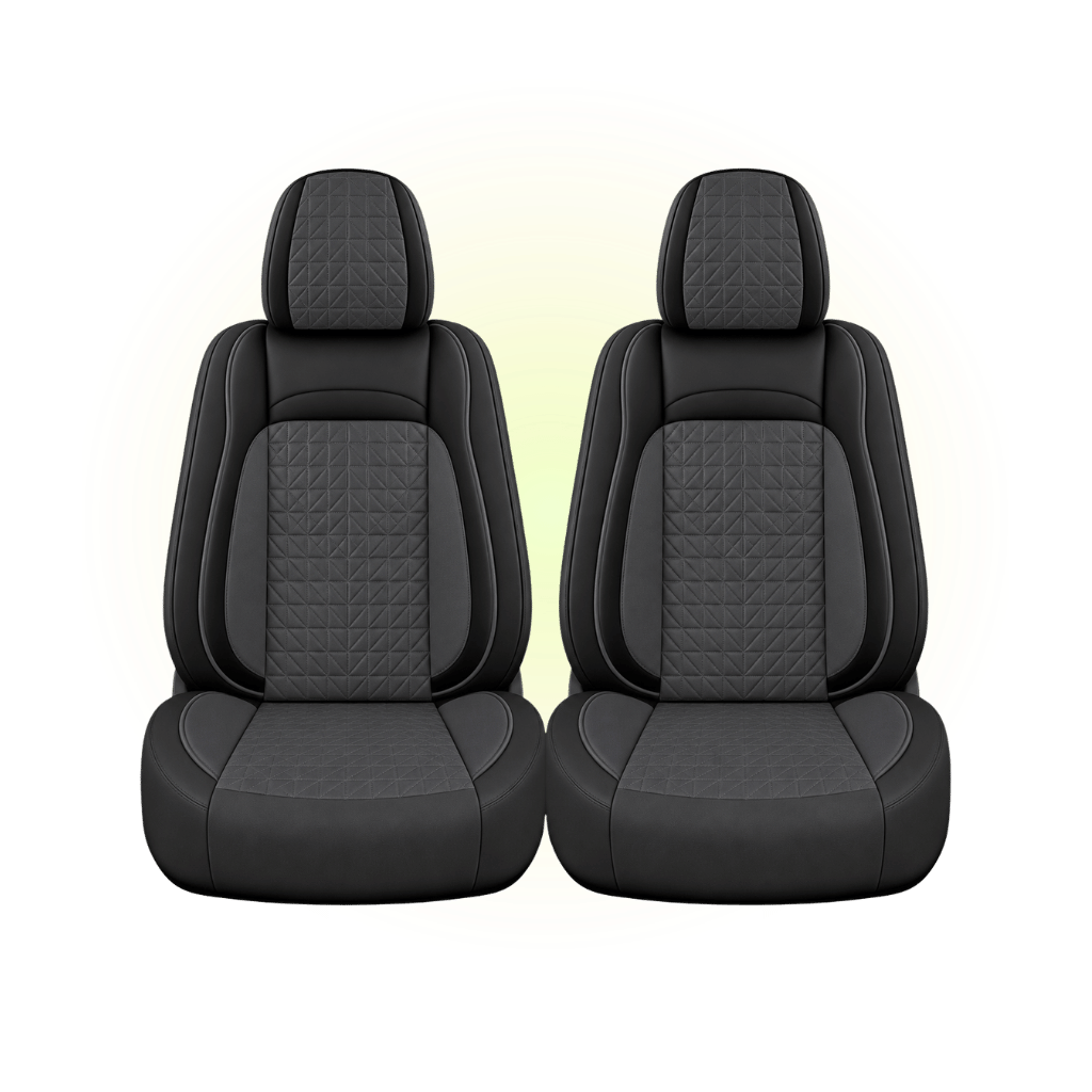 Black & Charcoal Grey Custom Seat Cover