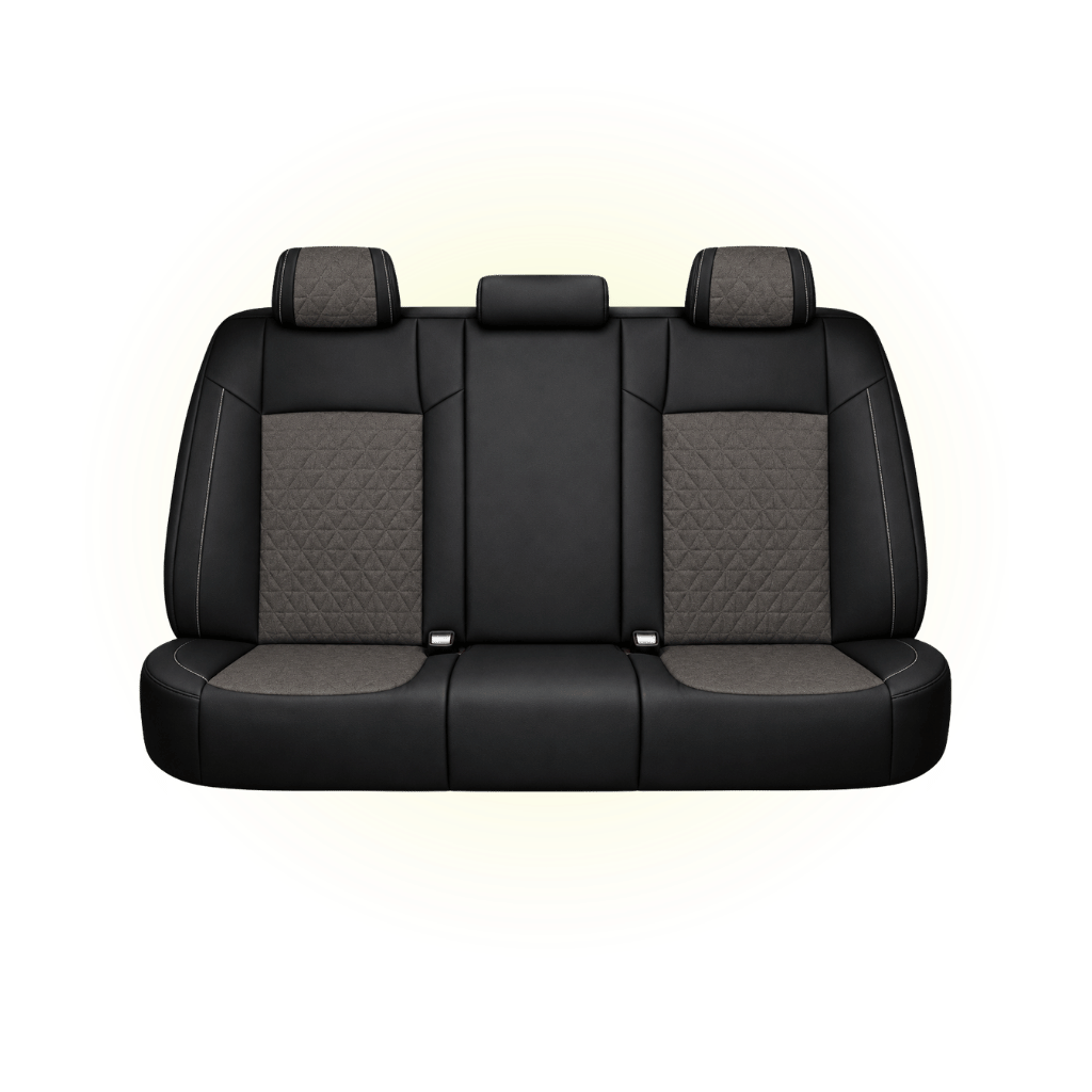 Black & Dark Mocha Custom Seat Cover