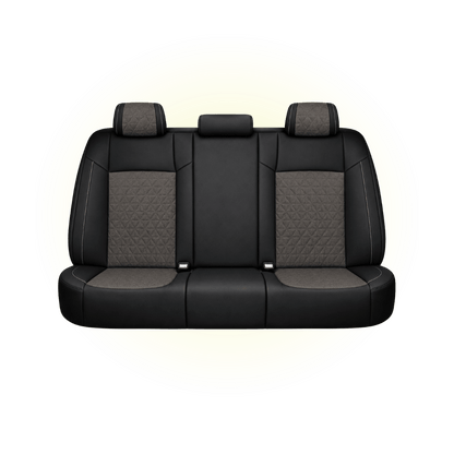 Black & Dark Mocha Custom Seat Cover