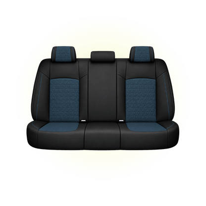 Black & Deep Teal Custom Seat Cover