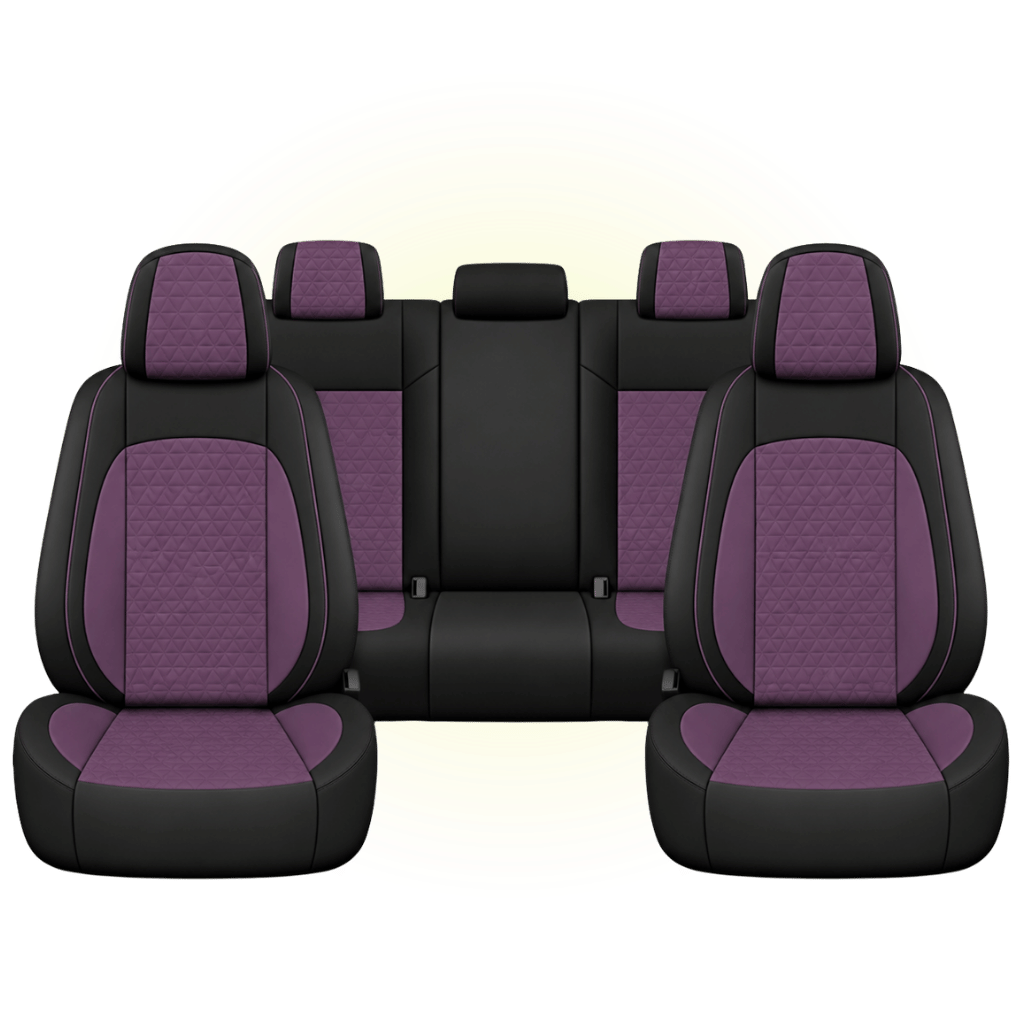 Black & Lavender Custom Seat Cover