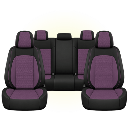 Black & Lavender Custom Seat Cover