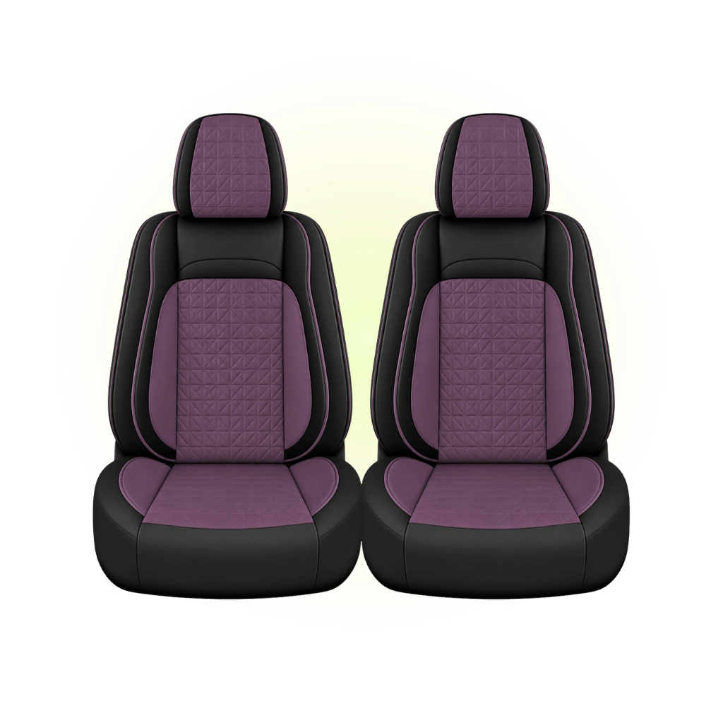 Black & Lavender Custom Seat Cover