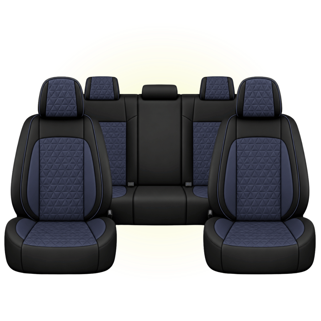 Black & Midnight Blue Custom Seat Cover