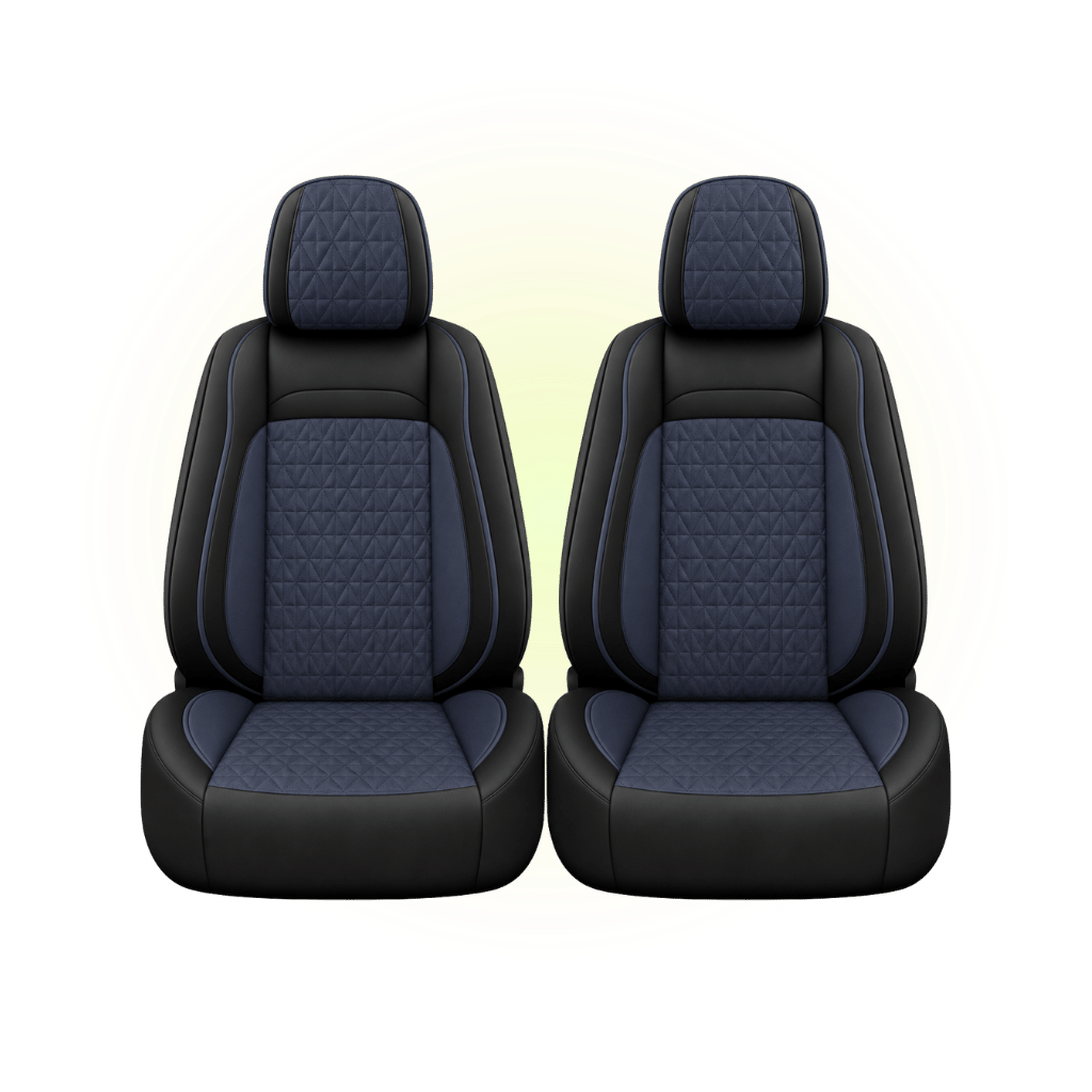 Black & Midnight Blue Custom Seat Cover