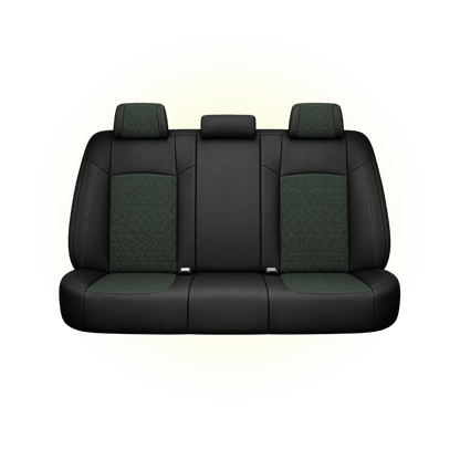 Black & Olive Green Custom Seat Cover