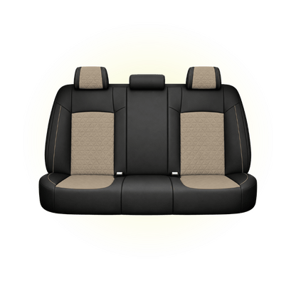 Black & Sand Custom Seat Cover