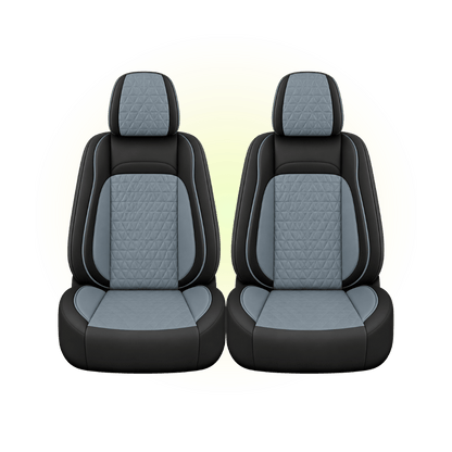 Black & Slate Blue Custom Seat Cover