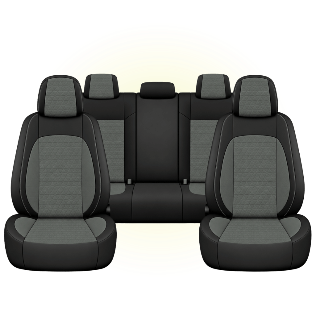 Black & Slate Grey Custom Seat Cover