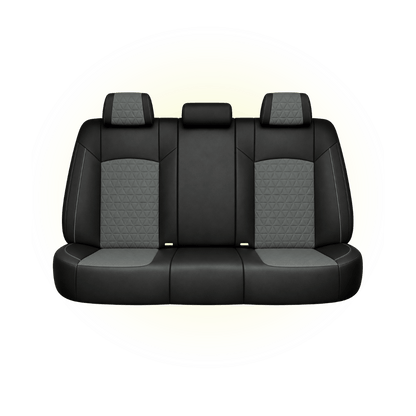 Black & Slate Grey Custom Seat Cover