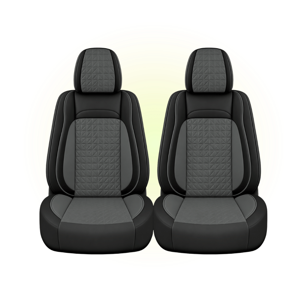 Black & Slate Grey Custom Seat Cover