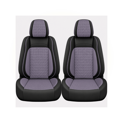 Black & Soft Plum Custom Seat Cover