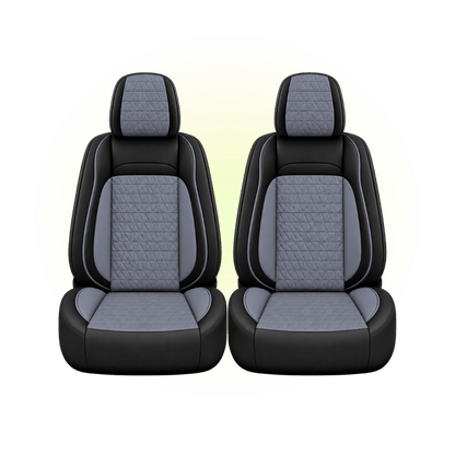 Black & Steel Blue Custom Seat Cover