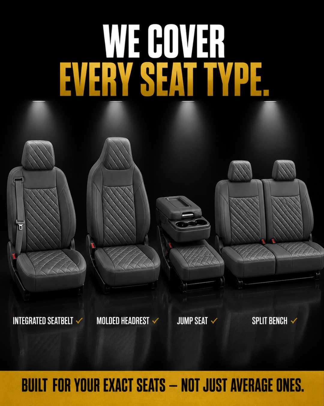 Black Custom Seat Cover