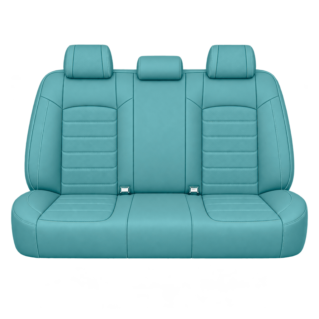 Aqua Blue Basic custom seat covers, backs