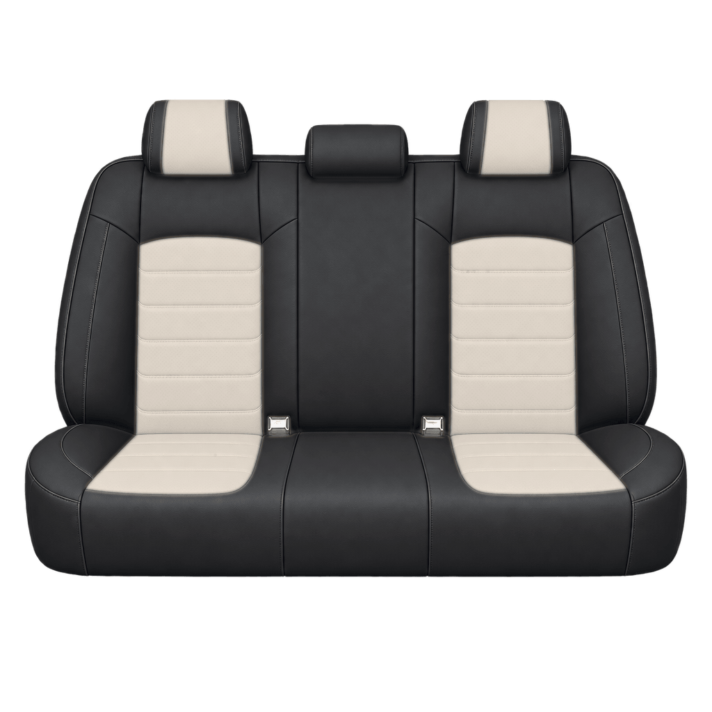 Black & Beige Basic custom seat covers, backs
