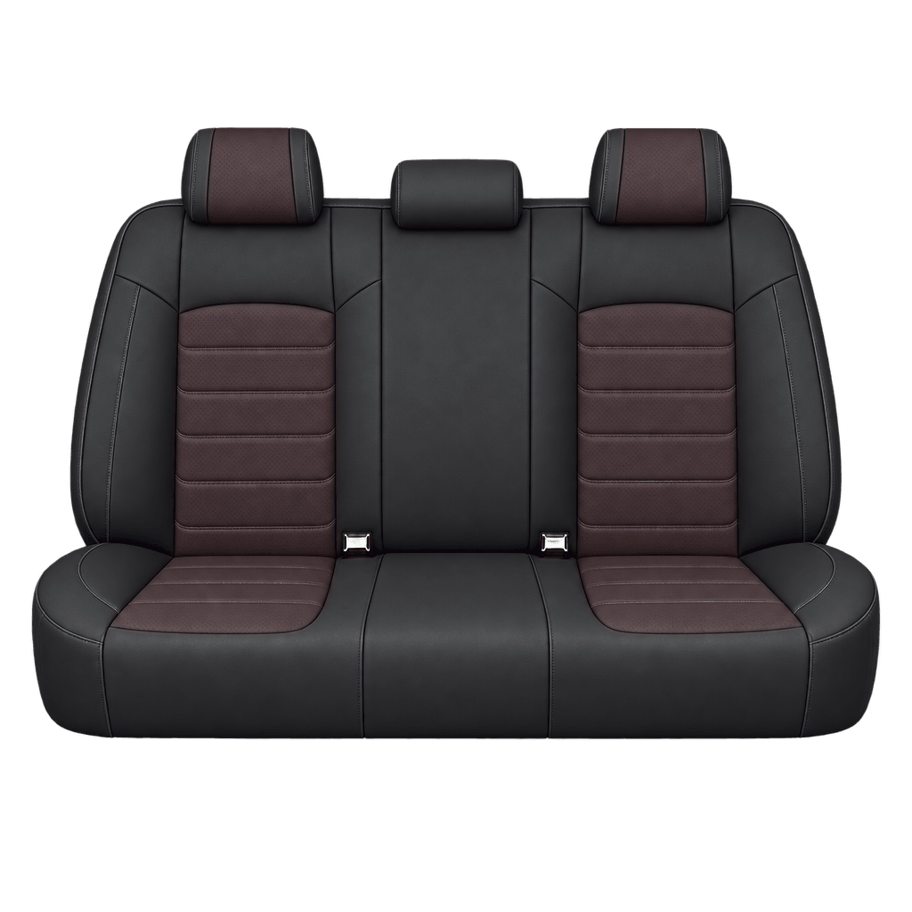 Black & Dark Mocha Basic custom seat covers, backs