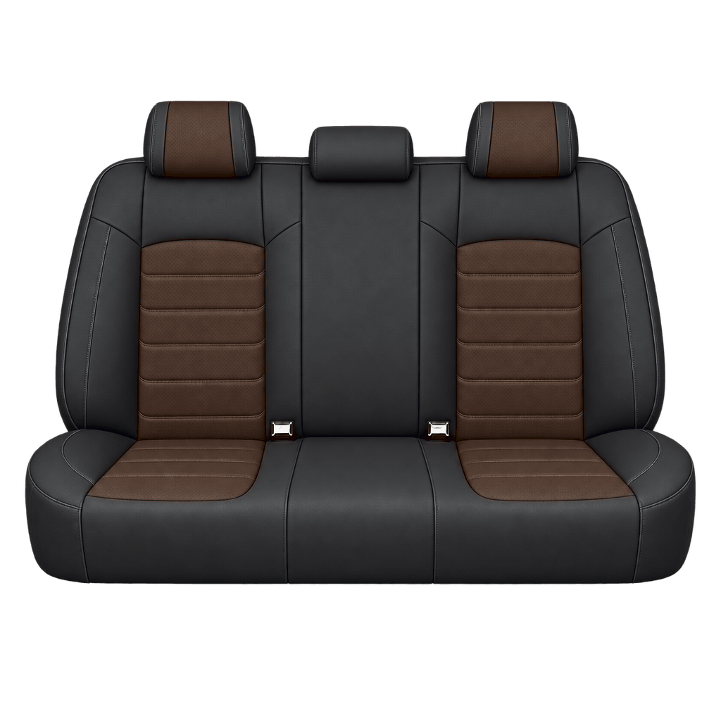 Black & Espresso Brown Basic custom seat covers, backs
