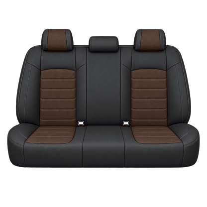 Black & Espresso Brown Basic custom seat covers, backs