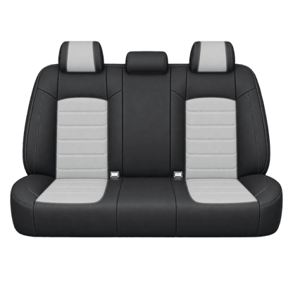 Black & Light Grey Basic custom seat covers, backs