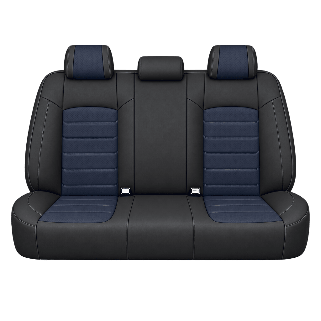 Black & Midnight Blue Basic custom seat covers, backs