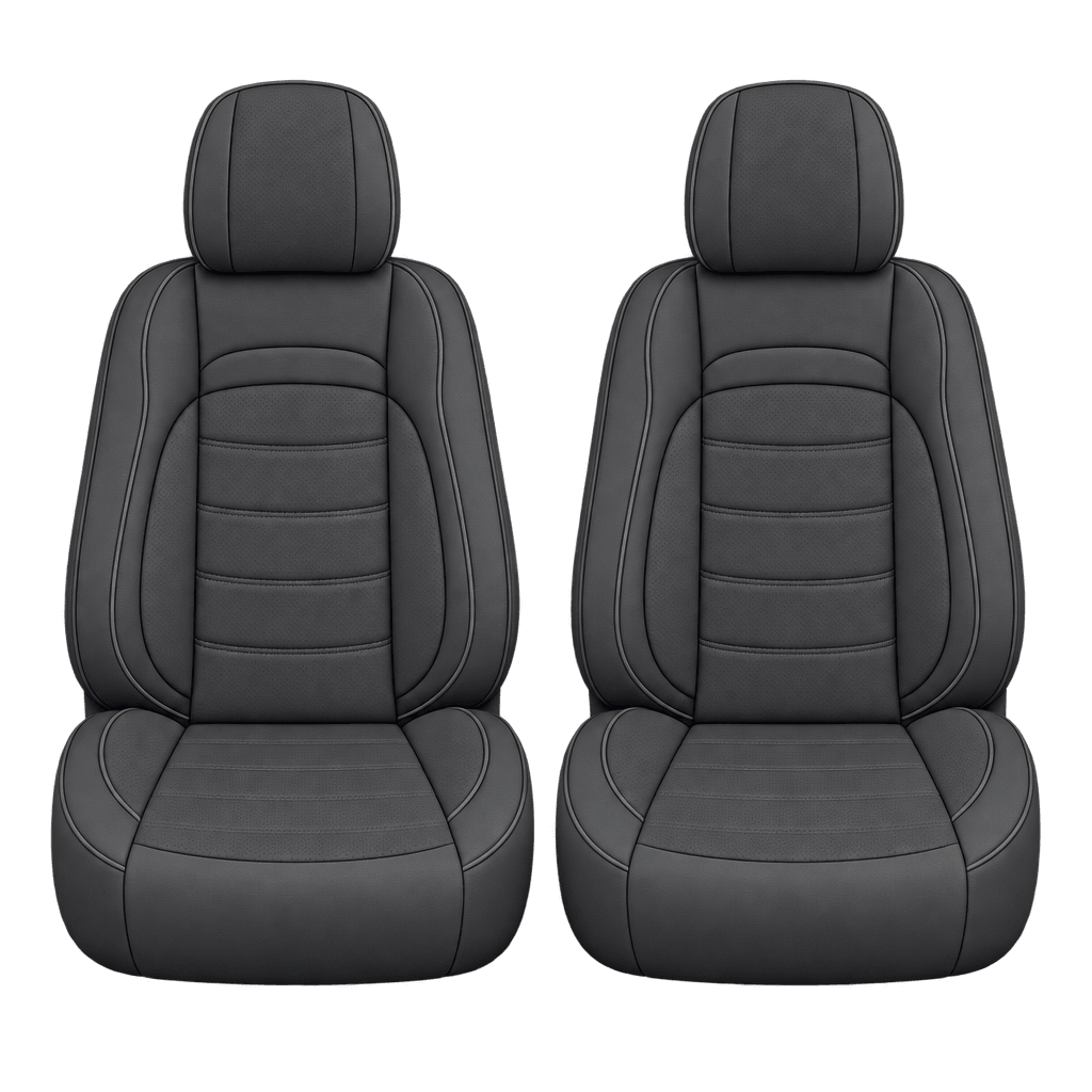 Charcoal Grey Basic custom seat covers, fronts