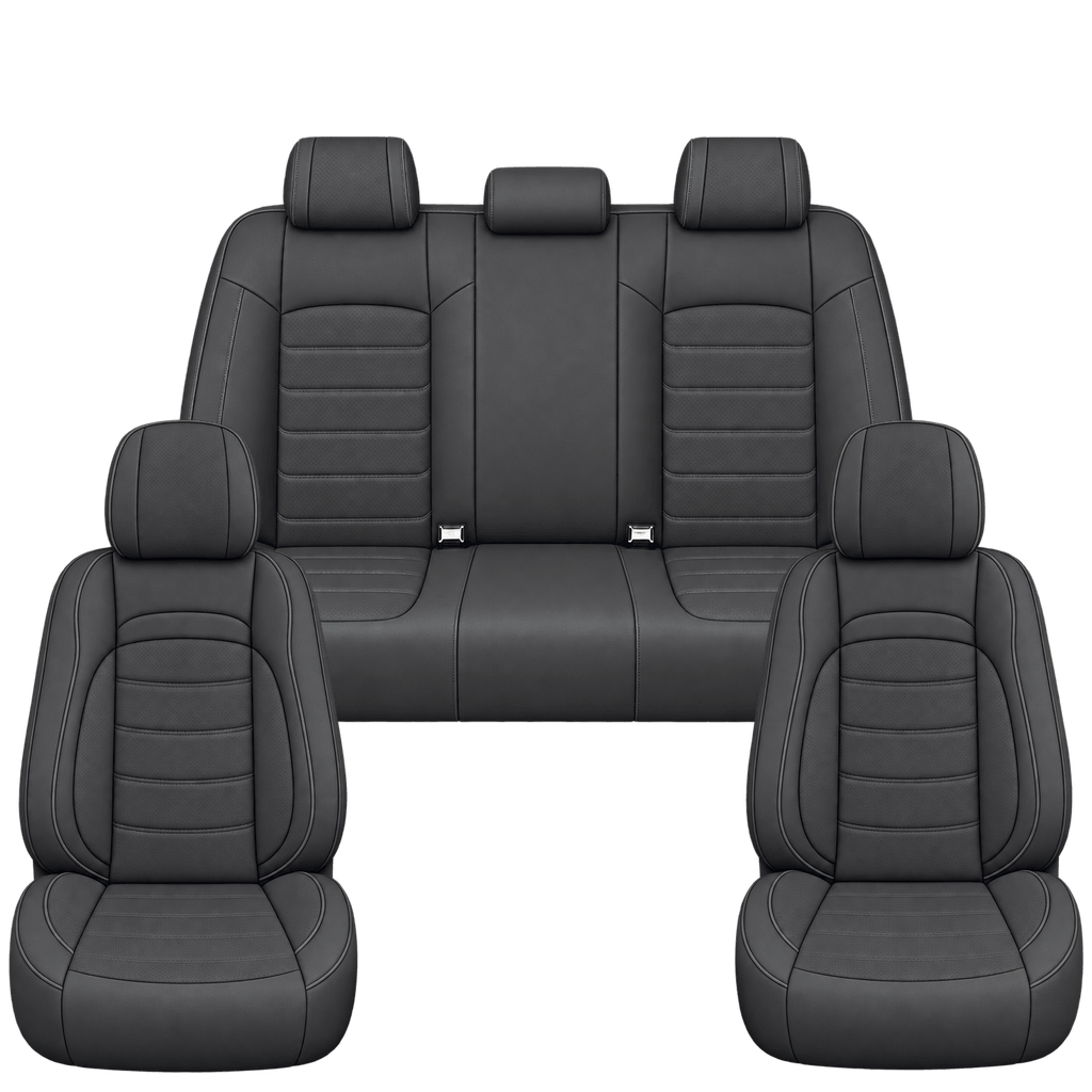 Charcoal Grey Basic custom seat covers, full set
