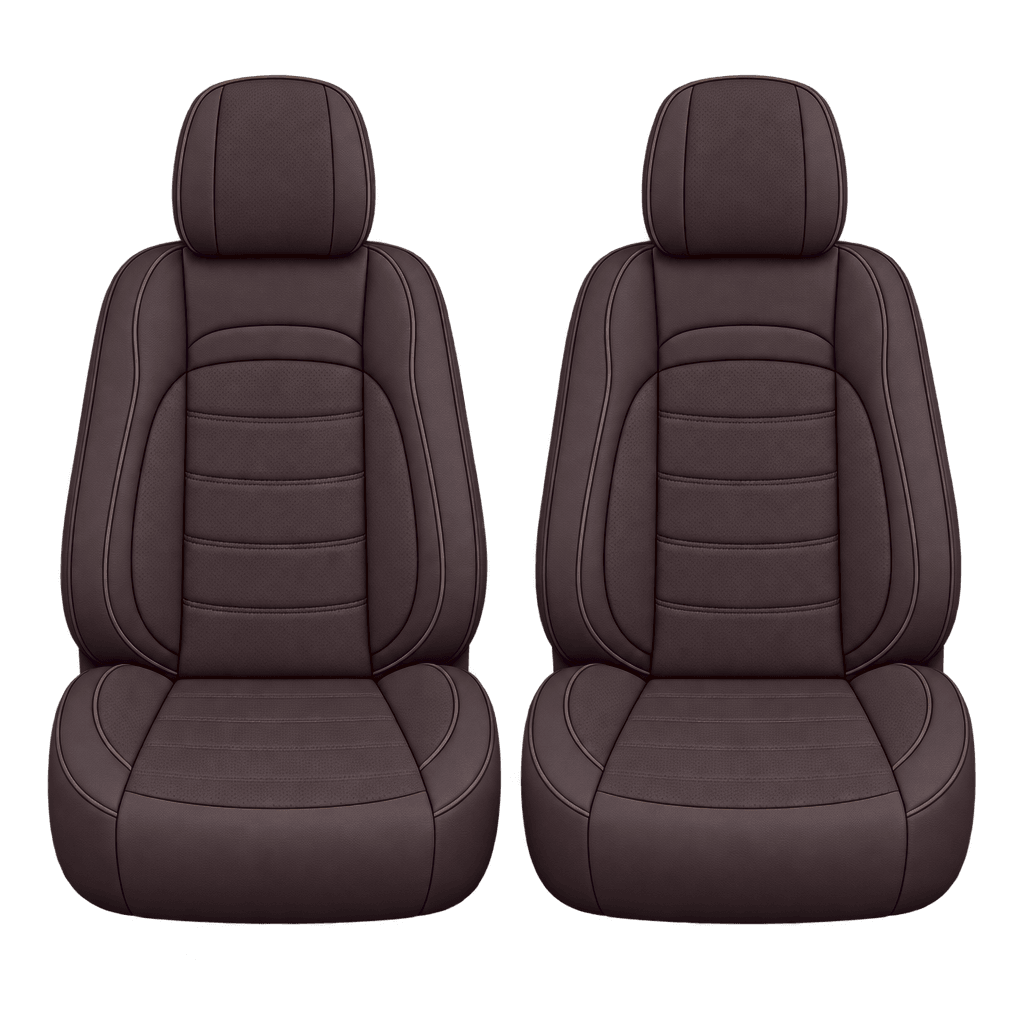 Dark Mocha Basic custom seat covers, fronts