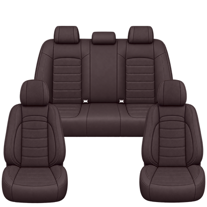 Dark Mocha Basic custom seat covers, full set