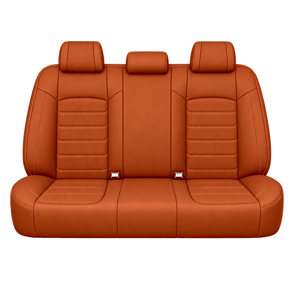 Dark Orange Basic custom seat covers, backs
