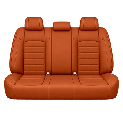 Dark Orange Basic custom seat covers, backs