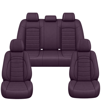 Dark Purple Basic custom seat covers, full set