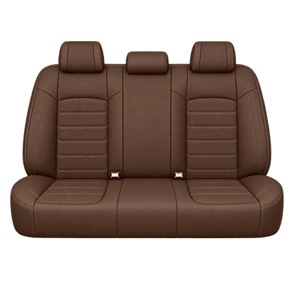 Dark Saddle Brown Basic custom seat covers, backs