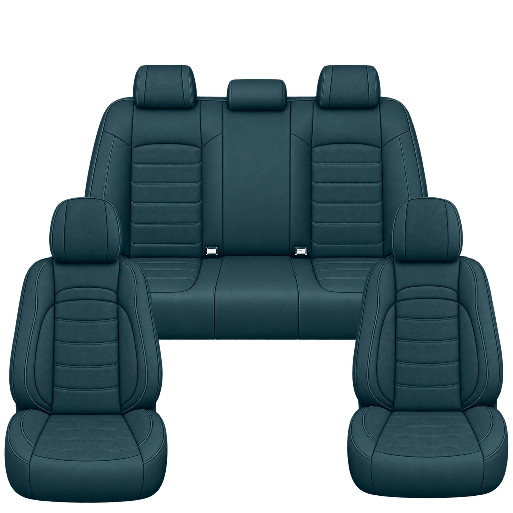 Deep Teal Basic custom seat covers, full set