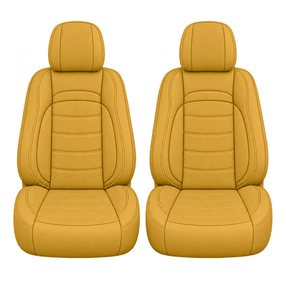 Golden Yellow Basic custom seat covers, fronts
