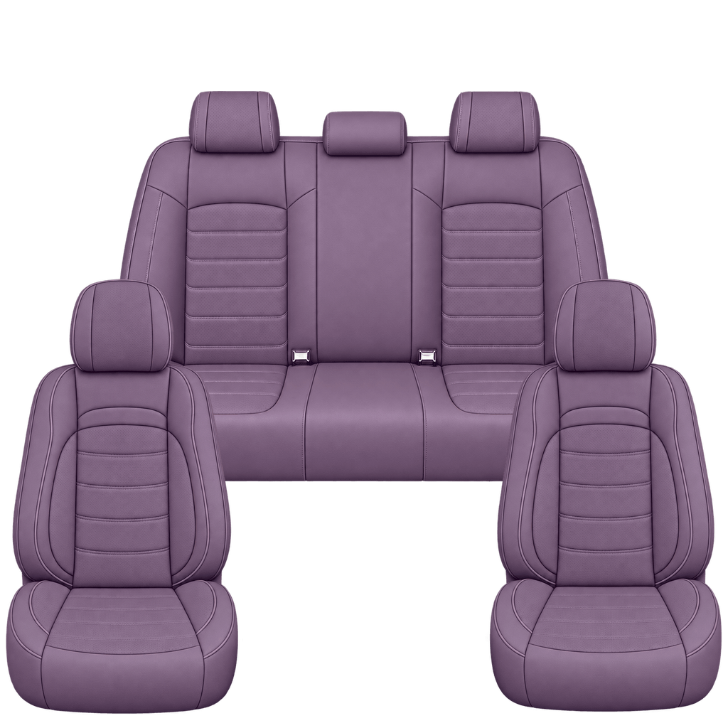 Lavender Basic custom seat covers, full set