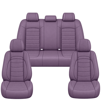 Lavender Basic custom seat covers, full set