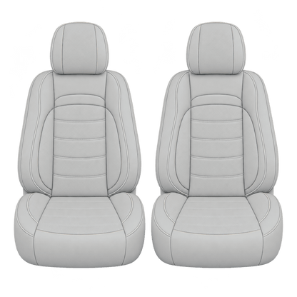 Light Grey Basic custom seat covers, fronts