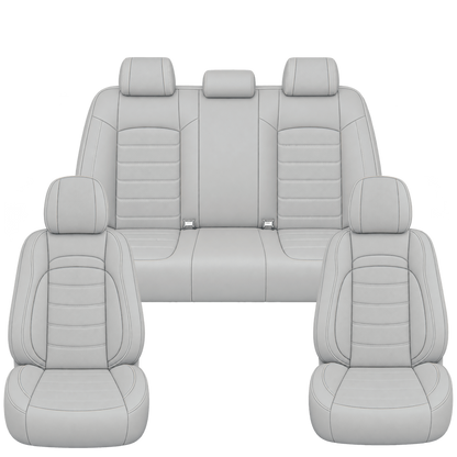 Light Grey Basic custom seat covers, full set