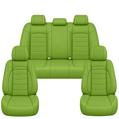 Lime Green Basic custom seat covers, full set