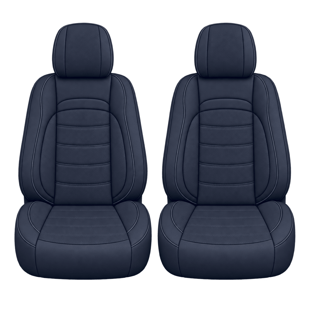 Midnight Blue Basic custom seat covers, fronts