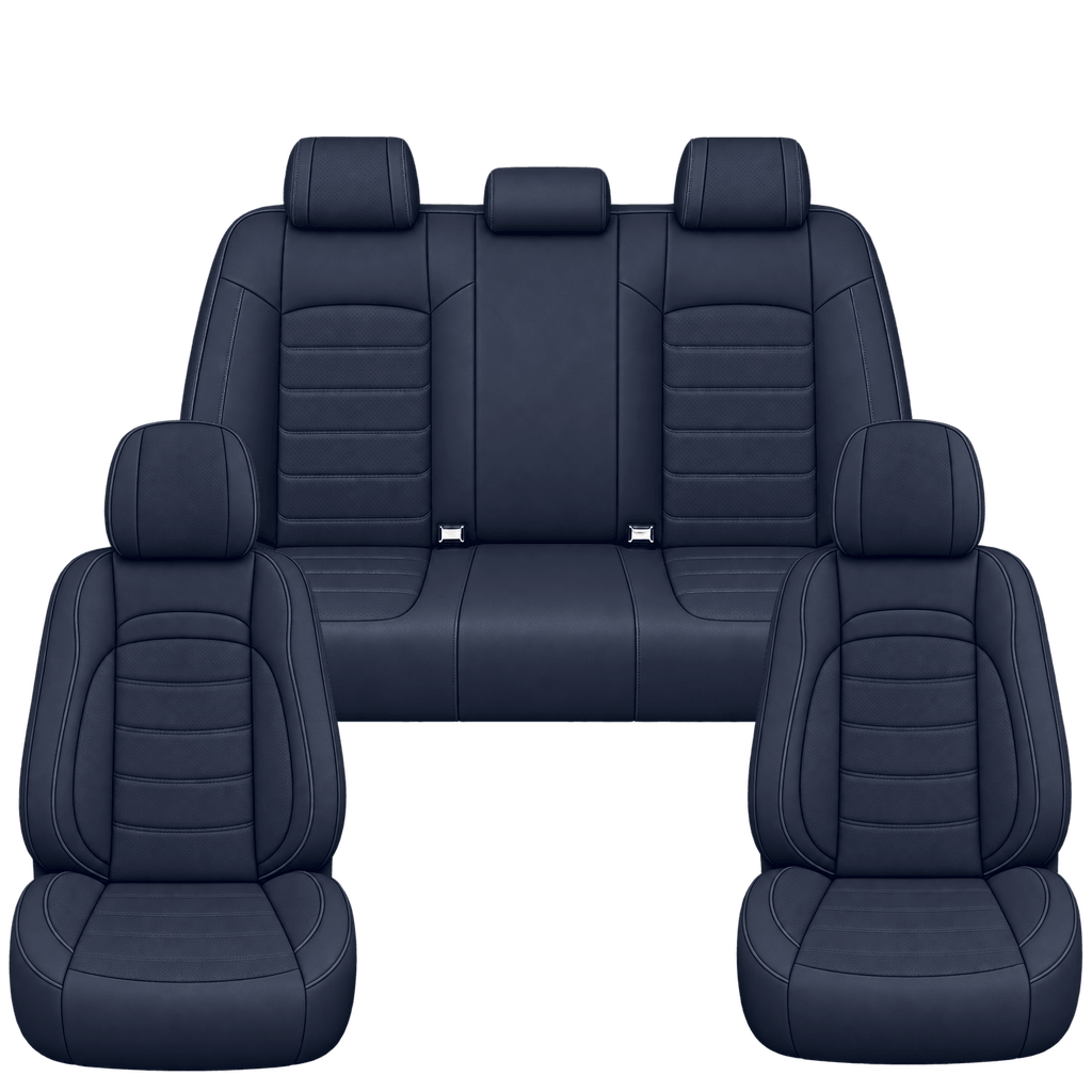 Midnight Blue Basic custom seat covers, full set
