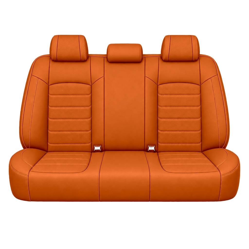 Orange Basic custom seat covers, backs