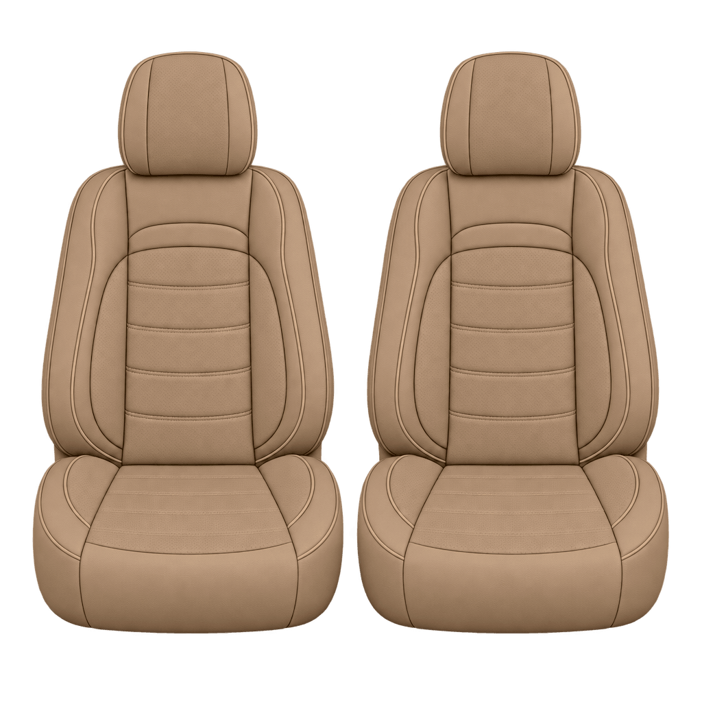 Peanut Butter Basic custom seat covers, fronts