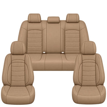 Peanut Butter Basic custom seat covers, full set